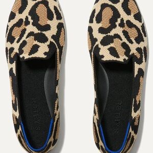 Brand new, tried on once, nvr worn Rothy's Blk/Tan Animal Print Loafer, Sz 9/$85